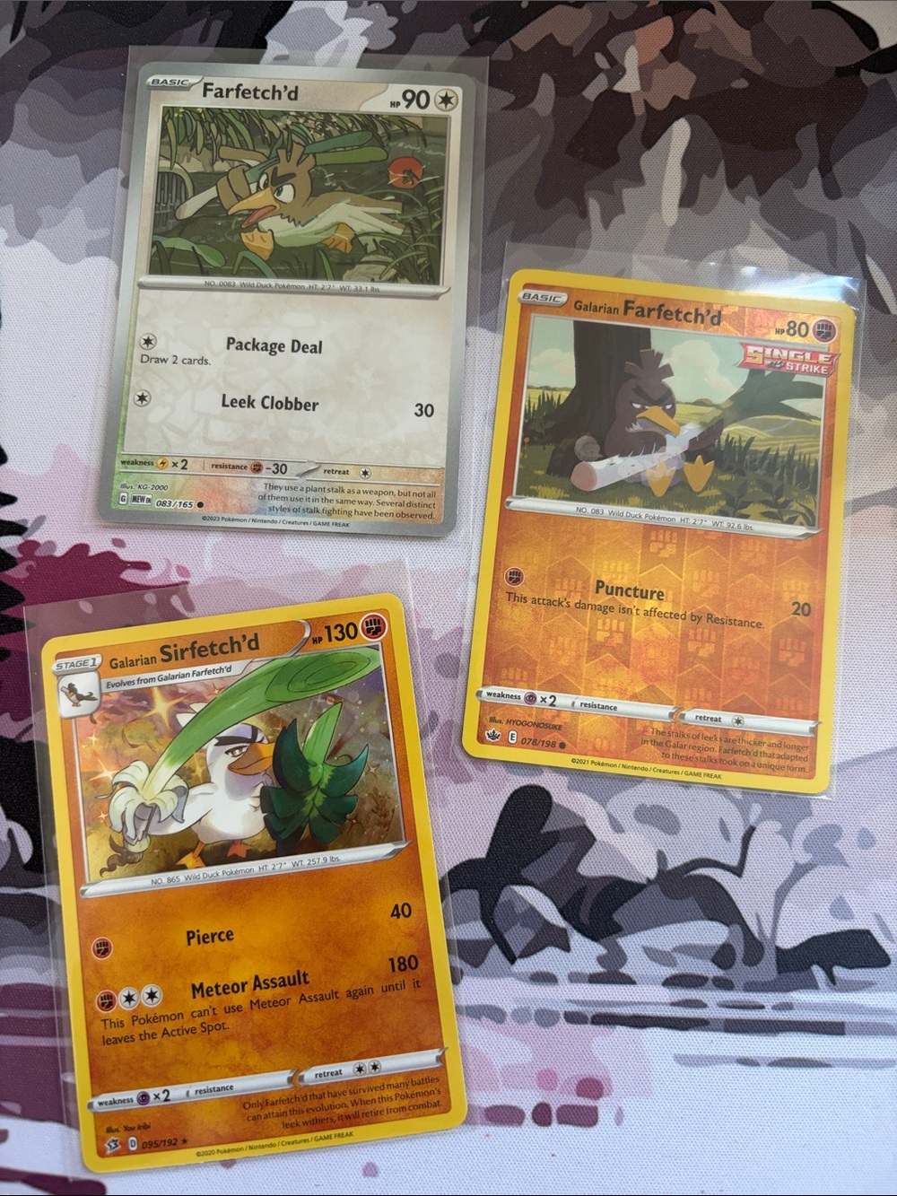 Farfetch'd & Galarian Sirfetch'd Pokémon Lot | Reverse Holo Cards ✨5/$25✨